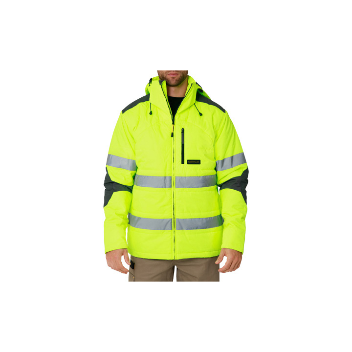 Caterpillar Clothing South Africa - Cat Men's Hi Vis Boreas Taped Jackets Yellow EJ6531784